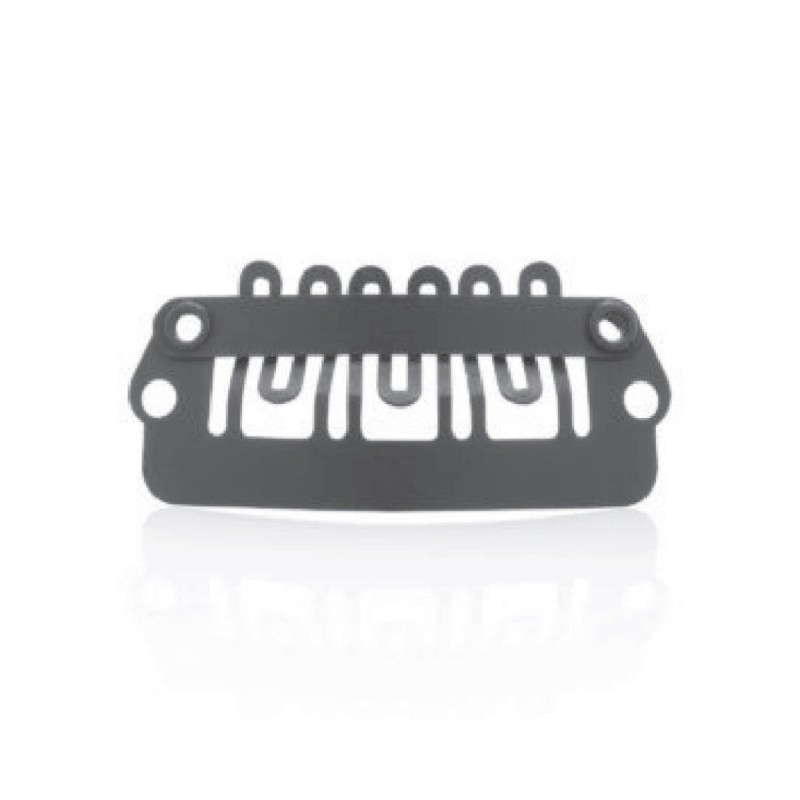 Walker Tape 6-Finger Clips Medium Black, 12 Pack