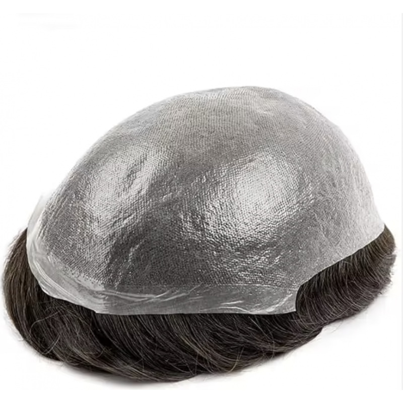 Premium Men’s Hair Replacement System – 100% Natural Human Hair Toupee (Ultra-Thin Skin Base)