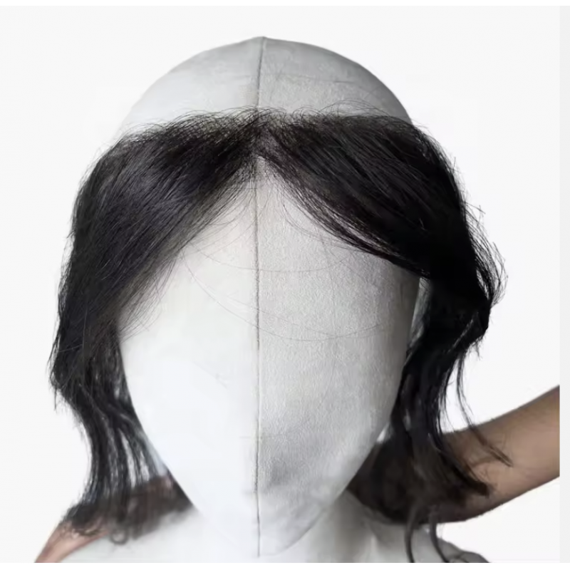 LONGFOR™ HD Lace Front Hairline Topper – Adjustable Band Extensions for Receding Hairlines (100% Human Hair)