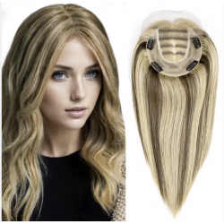 BLT™ Luxe Lace-Front Topper – Double Drawn Raw Remy Indian Hair (European Texture Grade)