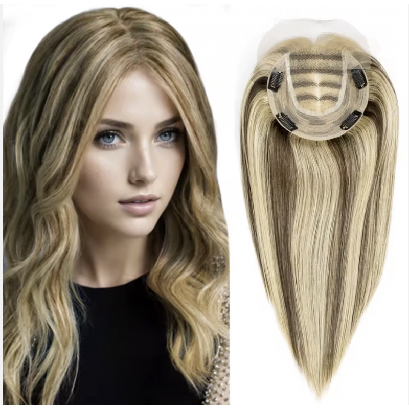 BLT™ Luxe Lace-Front Topper – Double Drawn Raw Remy Indian Hair (European Texture Grade)